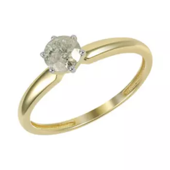 Золотое кольцо с бриллиантом