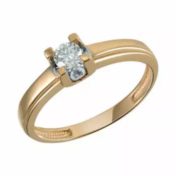 Золотое кольцо с бриллиантом