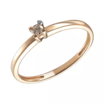 Золотое кольцо с бриллиантом