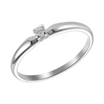 Золотое кольцо с бриллиантом