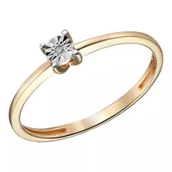 Золотое кольцо с бриллиантом