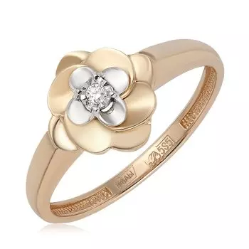 Золотое кольцо с бриллиантом