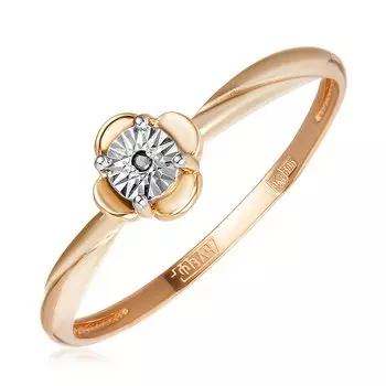 Золотое кольцо с бриллиантом