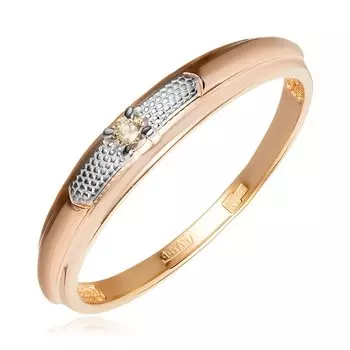 Золотое кольцо с бриллиантом