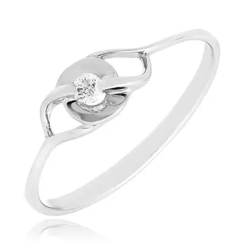 Золотое кольцо с бриллиантом