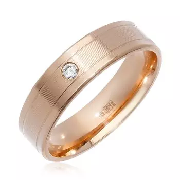 Золотое кольцо с бриллиантом