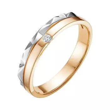 Золотое кольцо с бриллиантом