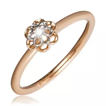 Золотое кольцо с бриллиантом