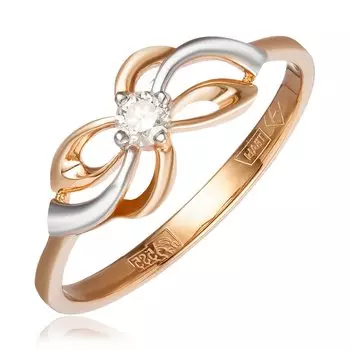 Золотое кольцо с бриллиантом