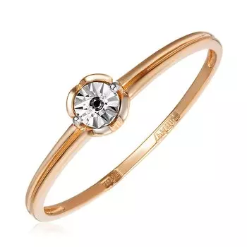 Золотое кольцо с бриллиантом