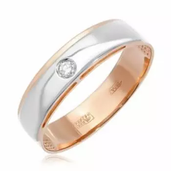 Золотое кольцо с бриллиантом