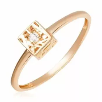 Золотое кольцо с цирконием