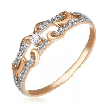 Золотое кольцо с цирконием