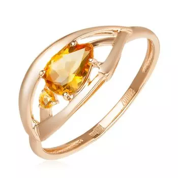 Золотое кольцо с цитринами