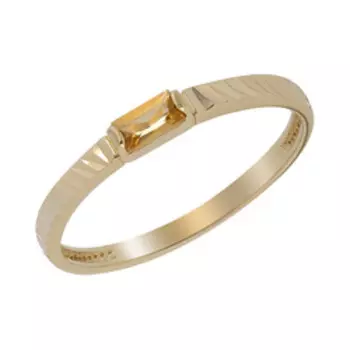 Золотое кольцо с цитрином