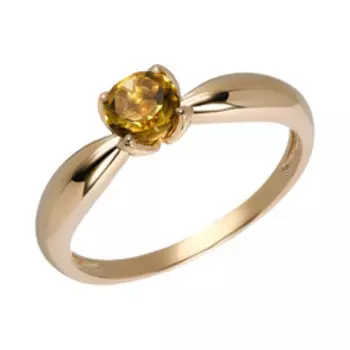 Золотое кольцо с цитрином