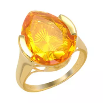 Золотое кольцо с цитрином