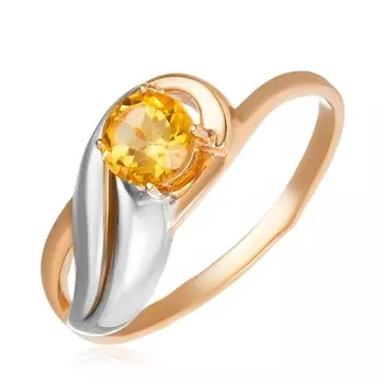 Золотое кольцо с цитрином