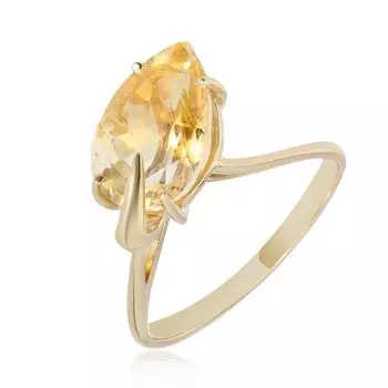 Золотое кольцо с цитрином