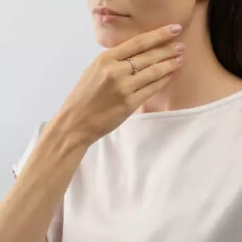 Золотое кольцо с фианитами