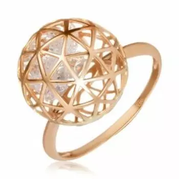 Золотое кольцо с фианитами