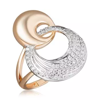 Золотое кольцо с фианитами