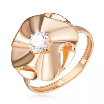 Золотое кольцо с фианитом