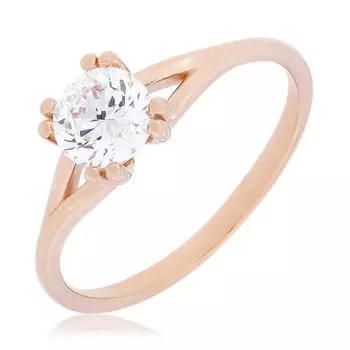 Золотое кольцо с фианитом