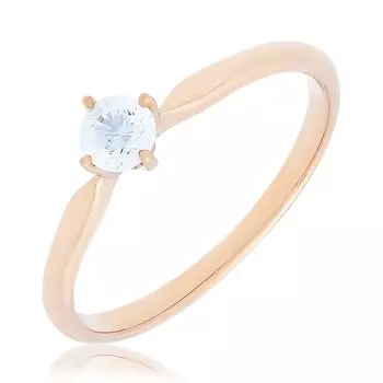 Золотое кольцо с фианитом