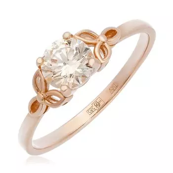 Золотое кольцо с фианитом