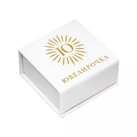 Кольцо из золота с горным хрусталем и фианитами