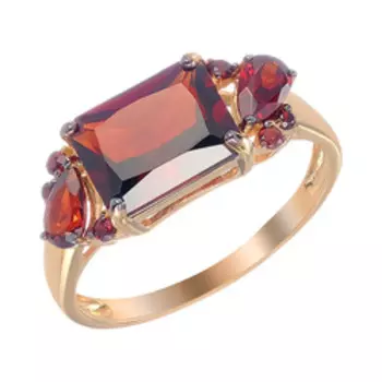 Золотое кольцо с гранатами