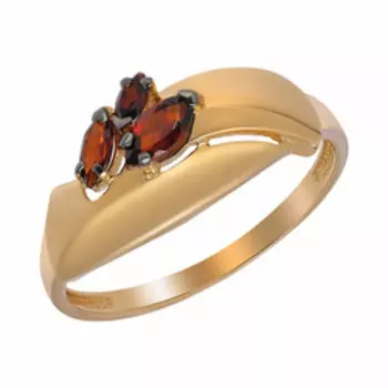 Золотое кольцо с гранатами