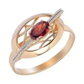 Золотое кольцо с гранатом
