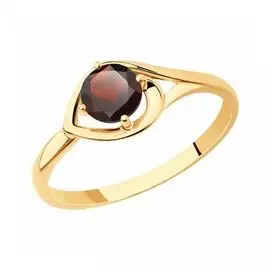 Золотое кольцо с гранатом