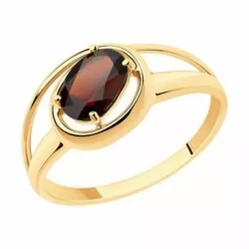 Кольцо из золота с гранатом