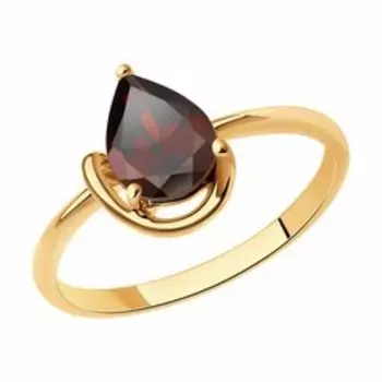 Кольцо из золота с гранатом