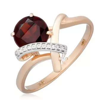 Золотое кольцо с гранатом