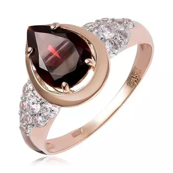 Золотое кольцо с гранатом