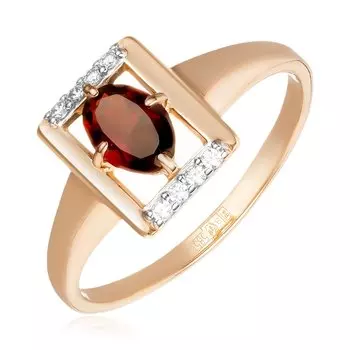 Золотое кольцо с гранатом