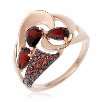 Золотое кольцо с гранатом