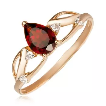 Золотое кольцо с гранатом