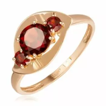 Золотое кольцо с гранатом