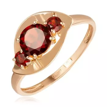 Золотое кольцо с гранатом