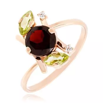 Золотое кольцо с гранатом