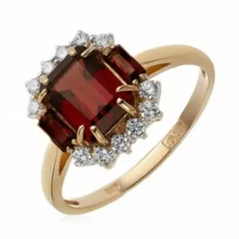 Золотое кольцо с гранатом