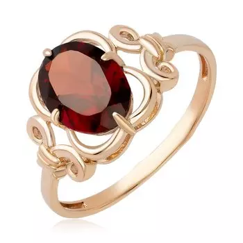 Золотое кольцо с гранатом