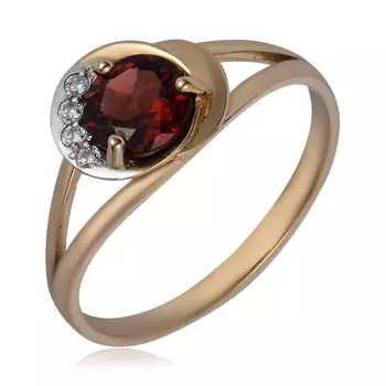 Золотое кольцо с гранатом