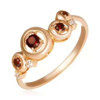 Золотое кольцо с гранатом