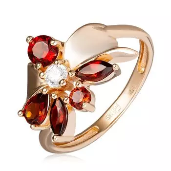 Золотое кольцо с гранатом